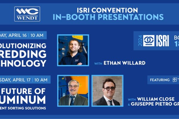 WENDT will hold In-Booth Presentations at ISRI Convention